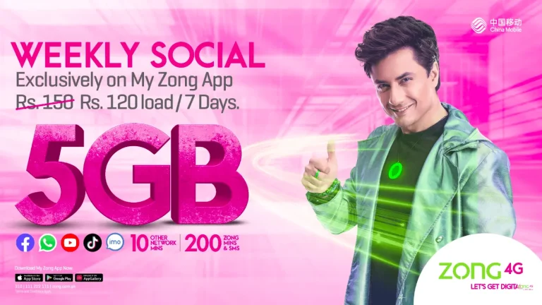 latest zong internet packages