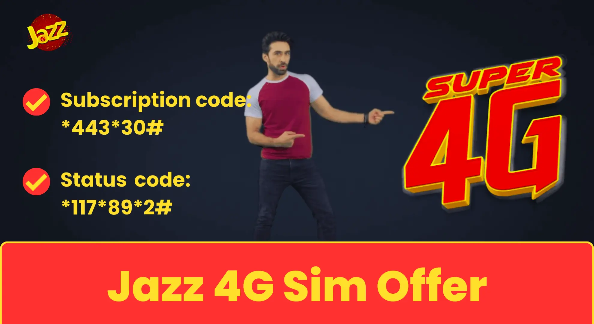 Jazz 4G sim offer