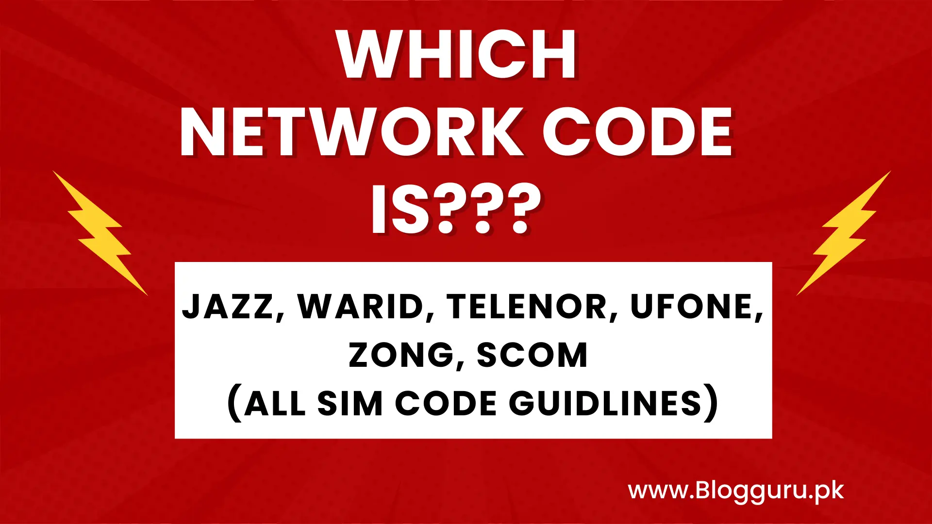 Which Network Code Is