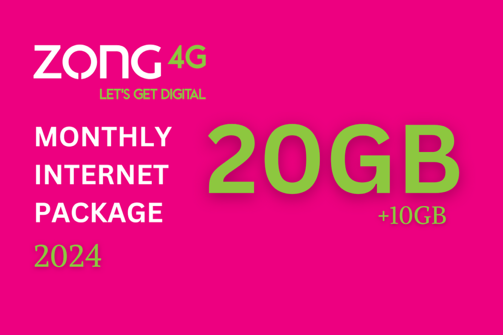 Zong internet packages 2024